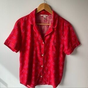 Victoria’s Secret Red Floral Pajama Set Sz M